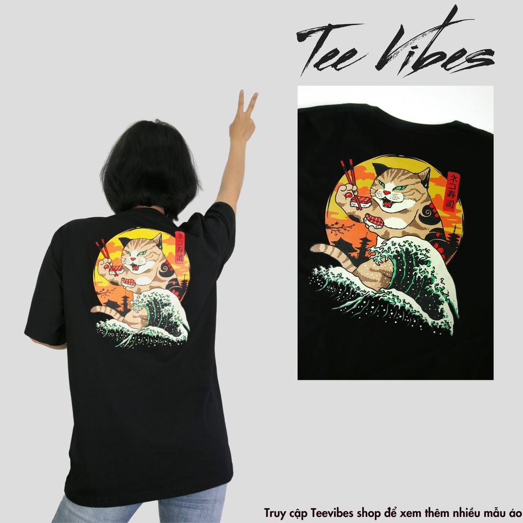 Áo thun tay lỡ TEEVIBES dáng Unisex phong cách nhật bản TV002 | BigBuy360 - bigbuy360.vn