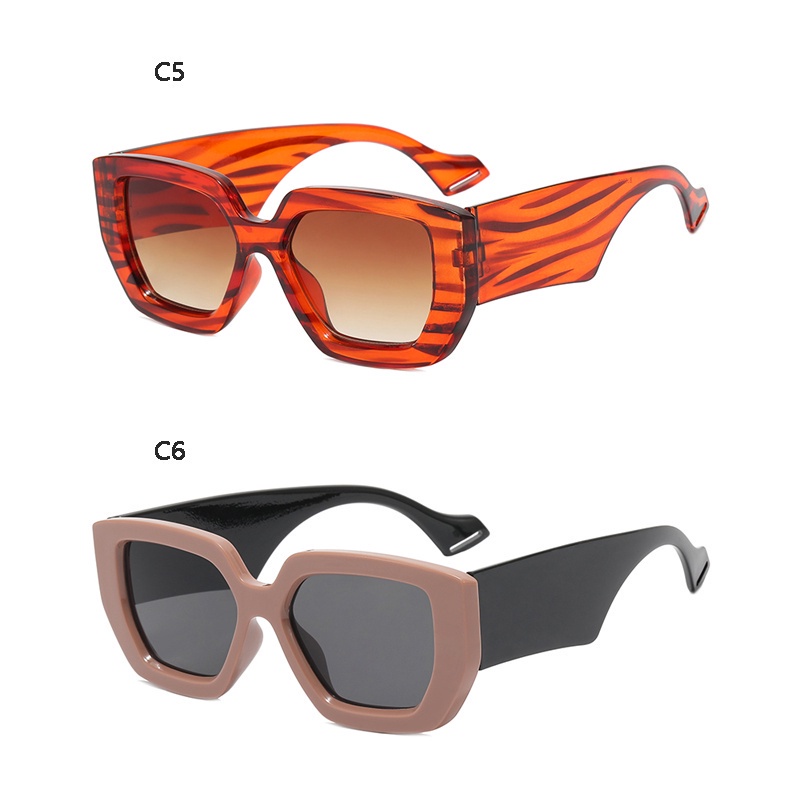 [Hàng Có Sẵn] Kính Mát Gọng Vuông Nhiều Màu Sắc Phù Hợp Cho Mùa Hè Bảo Vệ Khỏi Tia UV Ngoài Trời Dành Cho Nữ