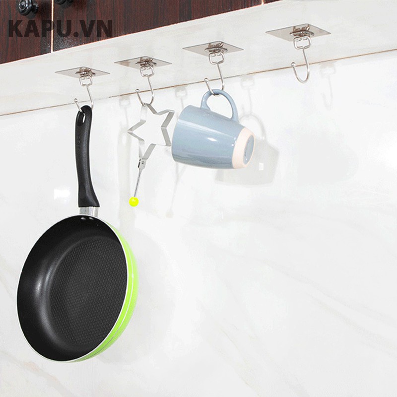 Móc Dán Tường Chịu Lực Siêu Dính Treo Đồ, Vật Dụng Đa Năng Tiện ích Inox 304 Oenon