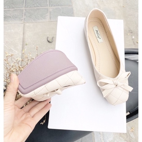 Giày búp bê bệt nữ nơ thắt đế mềm ( hàng loại 1) ngang giá sỉ ( hàng sẵn video tự quay)