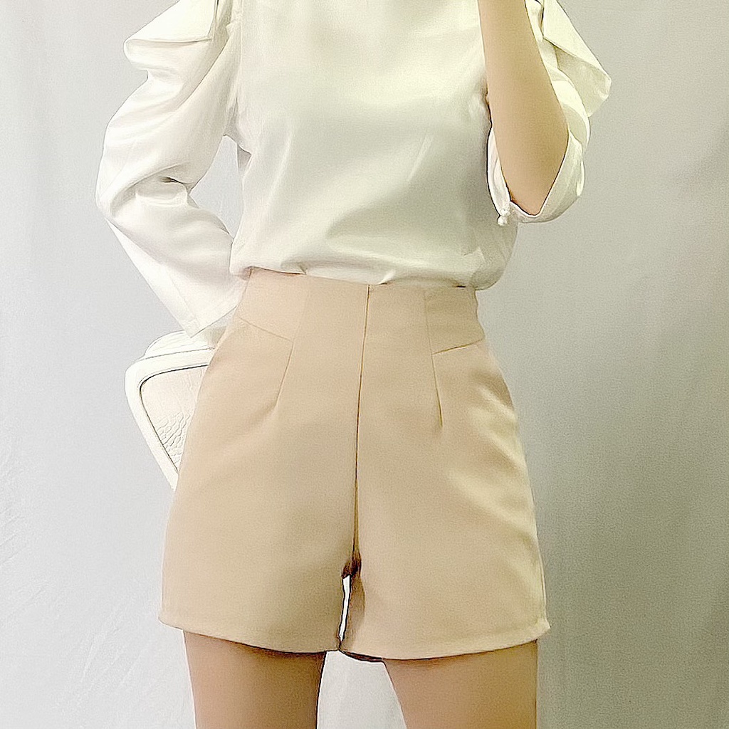 Quần short nữ cạp cao 044 Maia clothes  ,chất vải tuyết mưa, không nhăn