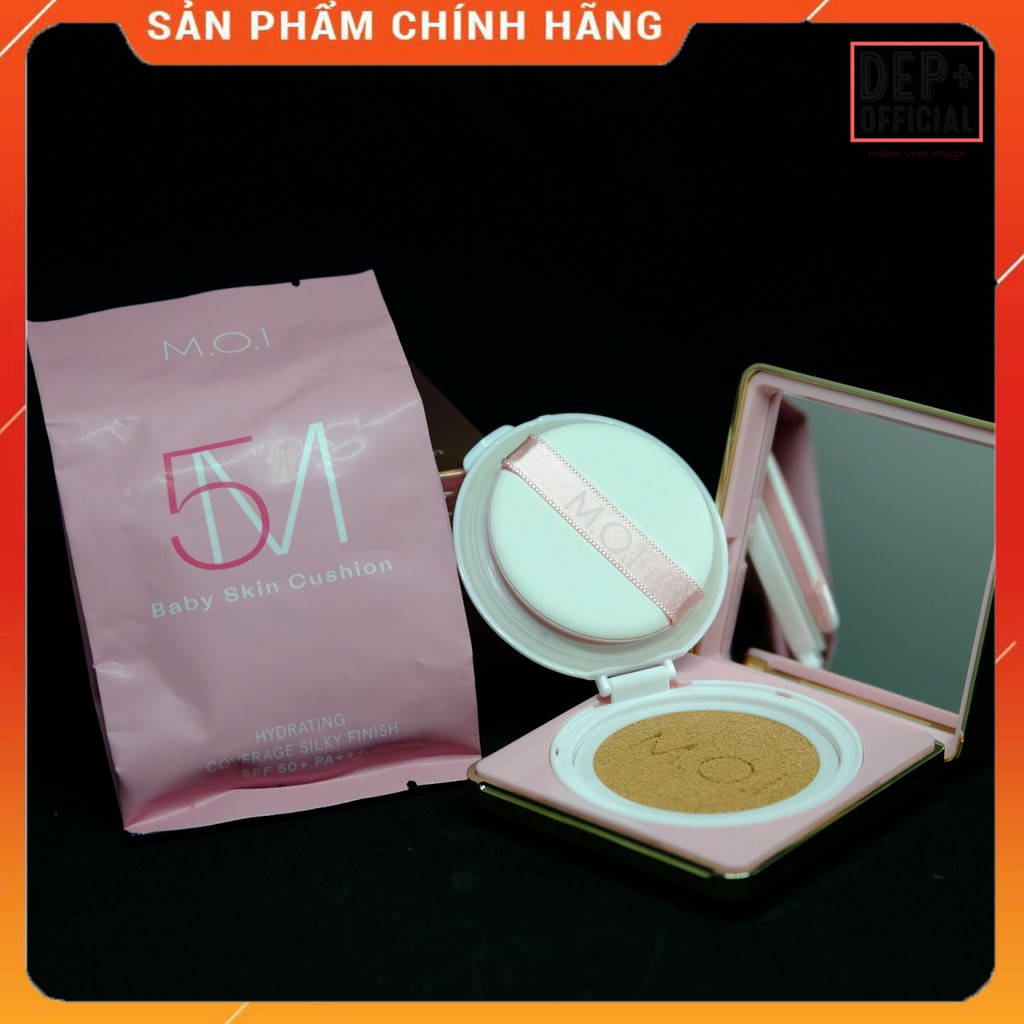 [MUA 1 TẶNG 1] CUSHION PHẤN NƯỚC CHE KHUYẾT ĐIỂM 5M BABY MOI Cosmetics | BigBuy360 - bigbuy360.vn