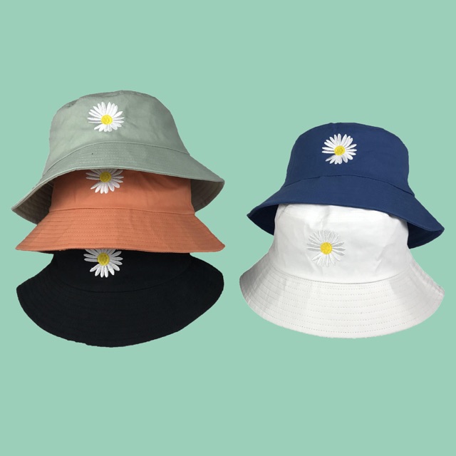 [Hàng sẵn] Mũ bucket hoa cúc GD siêu xinh
