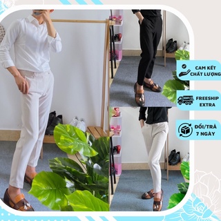 Quần âu nam ống côn cao cấp , Quần âu nam Hàn Quốc co dãn 4 chiều vải không nhăn, phong cách Hàn Quốc