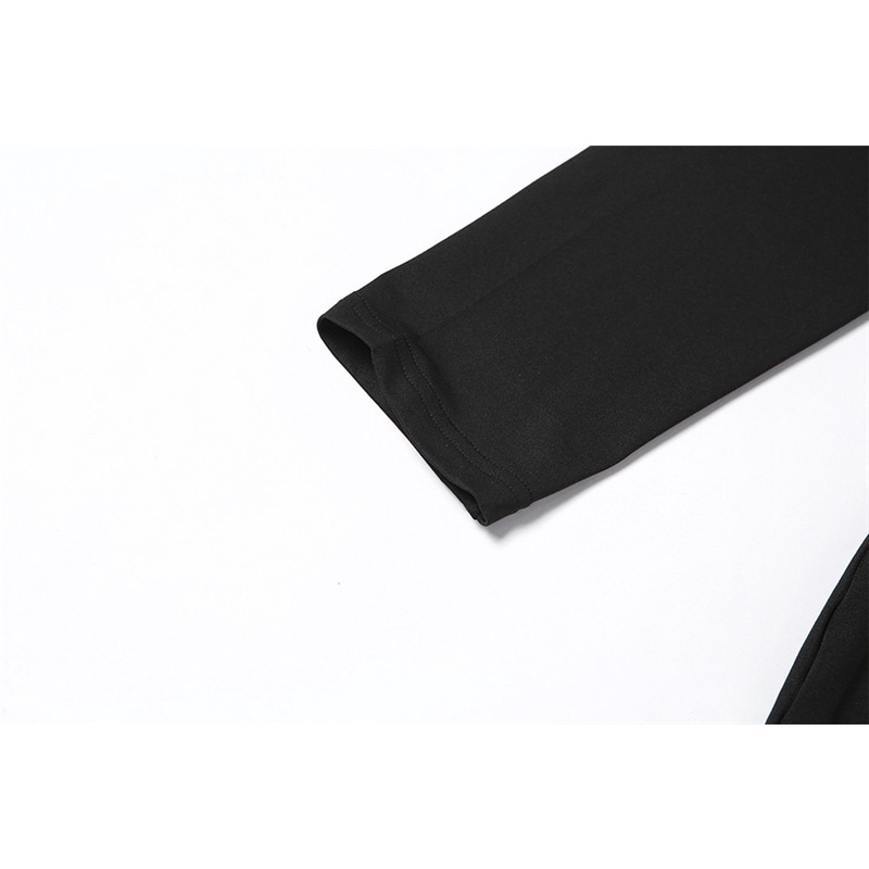 Đầm Tay Dài Cổ Vuông Màu Trơn Quyến Rũ Thời Trang Cho Nữ