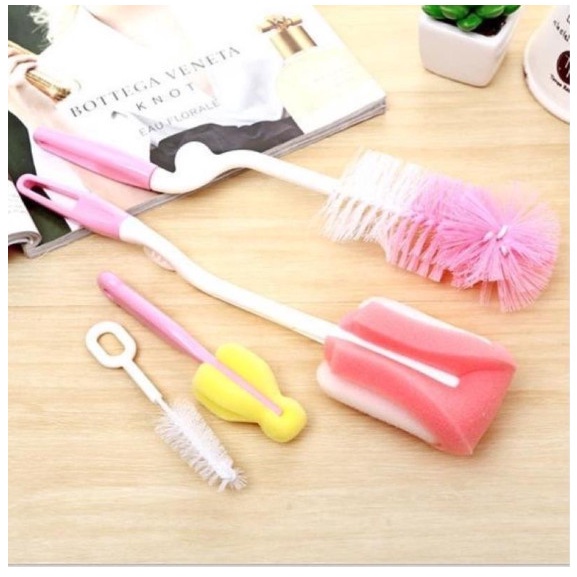 Cọ bình sữa cho bé 4 chi tiết. Cọ bình sữa 4 chi tiết tiện dụng