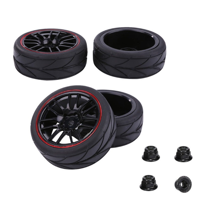 Bánh Xe Cao Su Cho Xe Đồ Chơi Điều Khiển Từ Xa Wltoys 144001 Xe Hơi Đồ Chơi Tỉ Lệ 1 / 10 Chất Lượng Cao