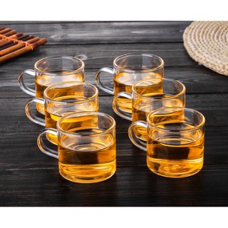 Bộ 6 ly trà thủy tinh Zeno CTT06