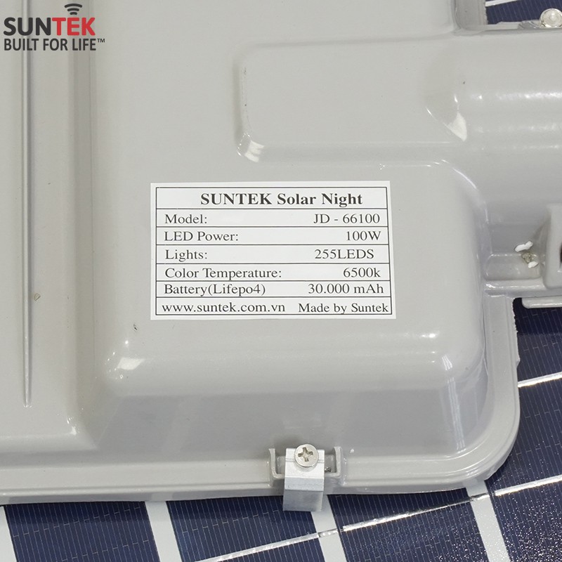 Đèn đường năng lượng mặt trời SUNTEK JD-66100