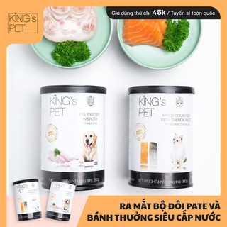 Pate Thịt Tươi Kings Pet Cho Chó Mèo Mọi Lứa Tuổi (Lon 380g)