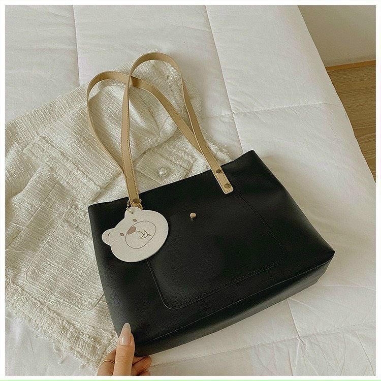 Túi tote công sở đeo vai tặng kèm ví vừa A4 P056