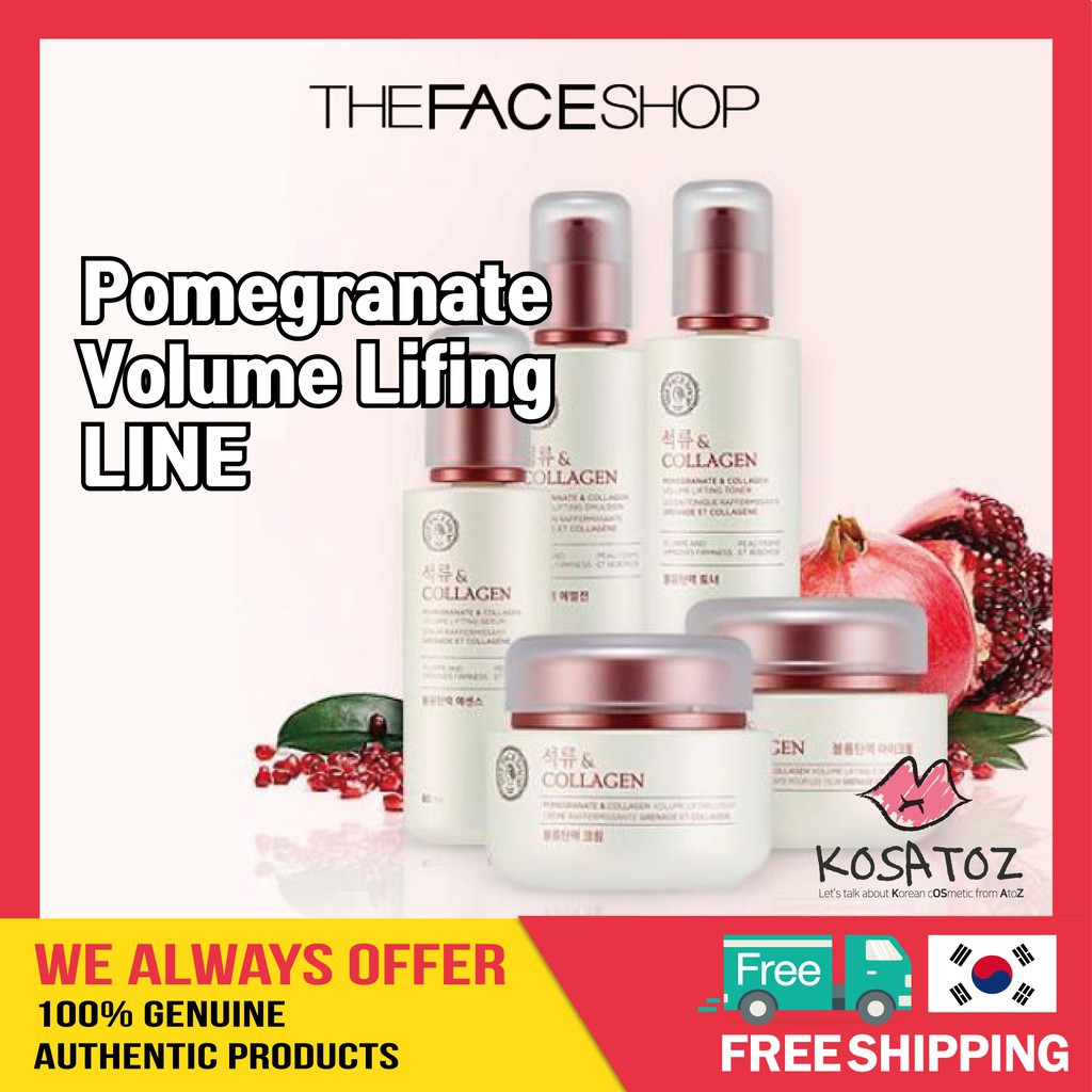 THE FACE SHOP (Hàng Mới Về) Kem Dưỡng Da Mắt Chiết Xuất Lựu Đỏ Collagen Làm Săn Chắc Da