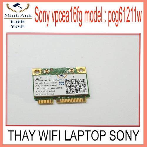 Thay Wifi laptop Sony vpcea16fg model : pcg61211w