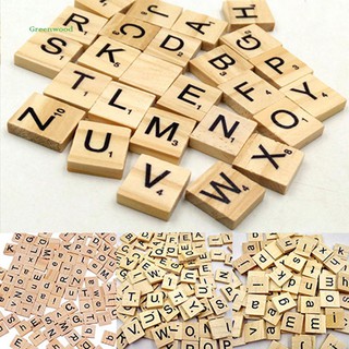 Bộ 100 miếng gỗ in chữ cái và số