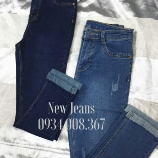 Quần jeans 2 da lửng