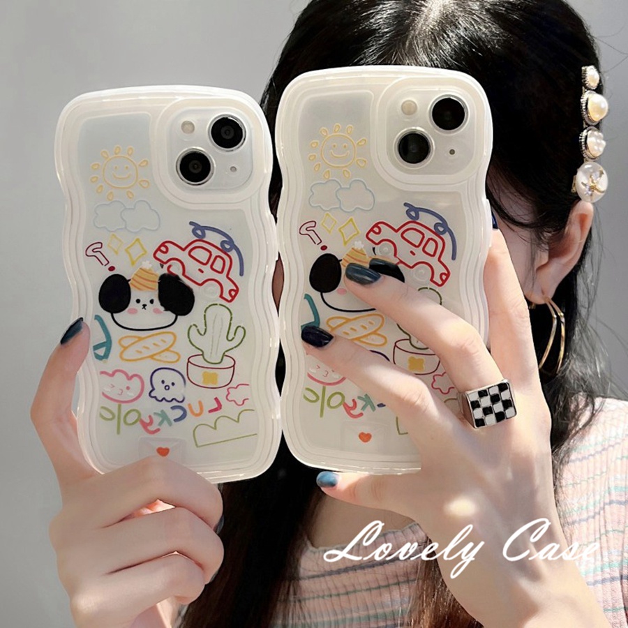 iPhone 14 13 12 11 Pro Max X XR Xs Max 8 7 6 6s Plus SE 2020Ốp Điện Thoại Mềm Trong Suốt In Hình Chú Cún Cho