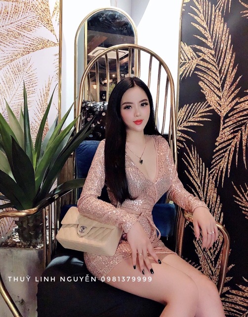 Váy kim sa hàng thiết kế