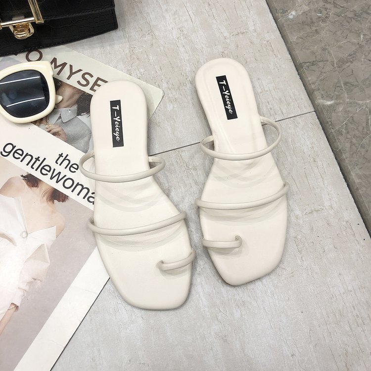 Design casual flat thong sandals