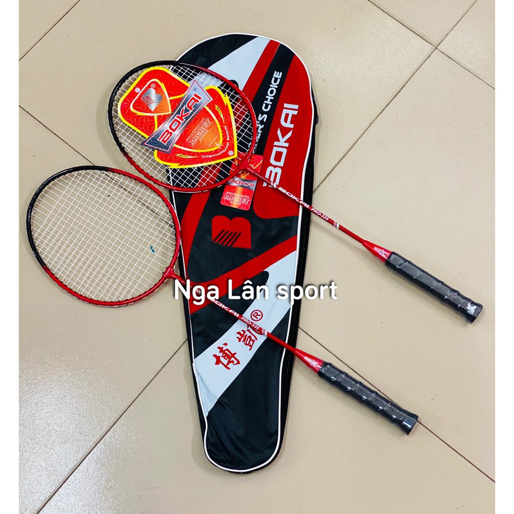 Cặp hai vợt cầu lông Bokai dành cho học sinh, sinh viên giá rẻ bền đẹp