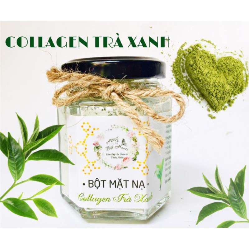 MASK DẺO COLLAGEN TRÀ XANH HANDMADE NHÀ BỘT