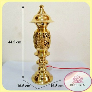 🌱Cặp Chân Đèn Bằng Đồng - Nhiều size ( đồ thờ cúng)