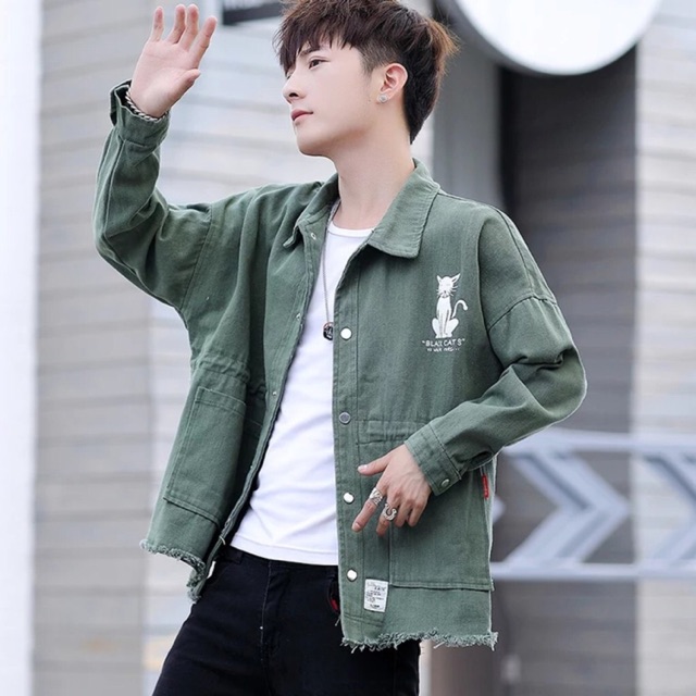 ÁO KHOÁC KAKI NAM HÌNH MÈO SOÁI CA SIÊU BẢNH HAIPHUONGFASHION | BigBuy360 - bigbuy360.vn