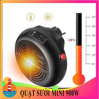 [GD307] MÁY SƯỞI MINI - QUẠT SƯỞI MINI DI ĐỘNG CẮM ĐIỆN LOẠI 900W CÓ CHỨC NĂNG ĐIỀU CHỈNH NHIỆT ĐỘ- MÀU ĐEN