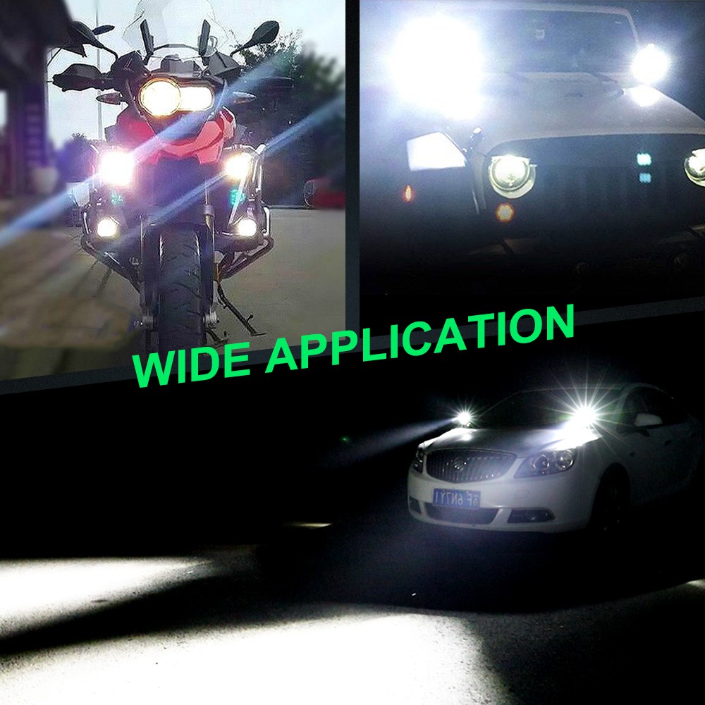 UNI-SHINE Đèn pha LED 4 inch 100W Siêu sáng Kết hợp Hi / Lo 6000K 3000K Đèn pha xe máy Đèn sương mù Xe tải Đường bộ SUV Thuyền ATV Lũ lụt Màu vàng trắng