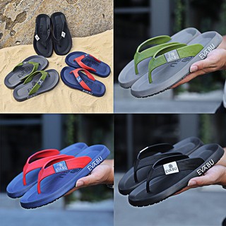 Dép xỏ ngón nam thể thao cao su Evabu, dép quai kẹp nam siêu nhẹ đẹp, đi êm