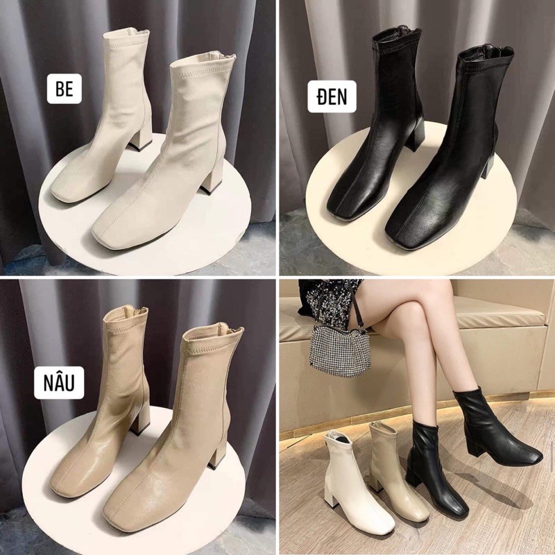 Giày bốt (boots ) da Martin cổ ngắn trendy 2021 (kèm ảnh thật Feedback)