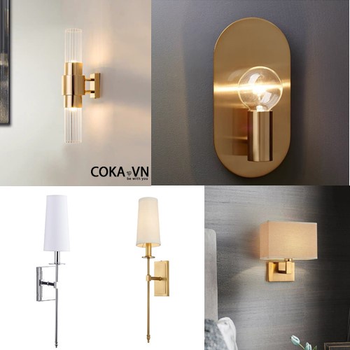 Đèn vách, Đèn Tường Thiết Kế Cao Cấp Chính Hãng VK110, VK109, VK551, VK552 Thân kim loại