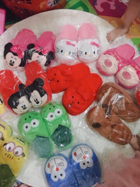 DÉP BÔNG ĐI TRONG NHÀ HÌNH THÚ TRẺ EM NGƯỜI LỚN KUTE