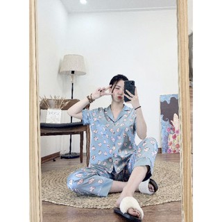 Bộ lụa Vic phối viền VNXK siêu đẹp