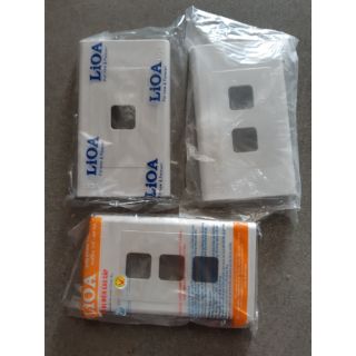 Mặt công tắc lioa 1,2,3 lỗ vuông