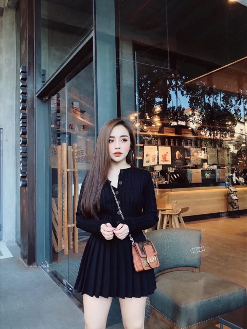 ÁO LEN NÚT THỪNG CHẤT ĐẸP MS15202 | BigBuy360 - bigbuy360.vn