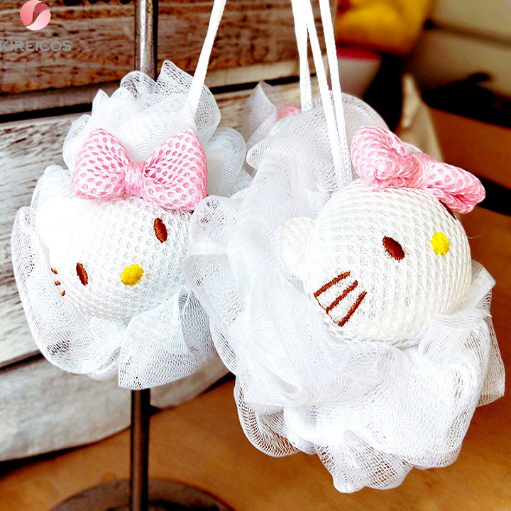 FREESHIP TOÀN QUỐC 50K – Bông Tắm Tròn Hello Kitty Dễ Thương