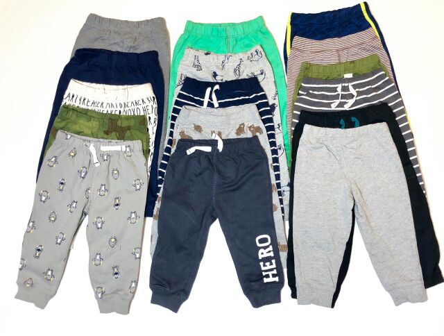 Set 3 quần nỉ da cá ca ter bé trai