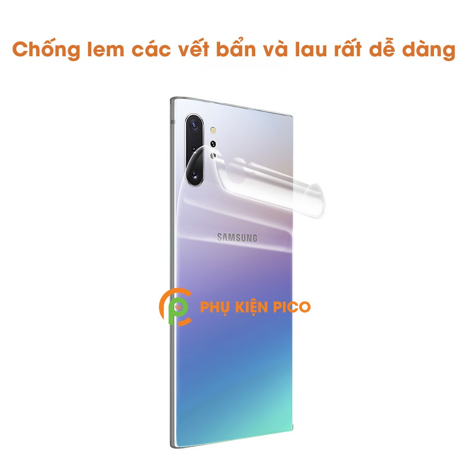Dán lưng Samsung Galaxy Note 10 Pro full mặt lưng dẻo trong suốt PPF tự phục hồi vết xước