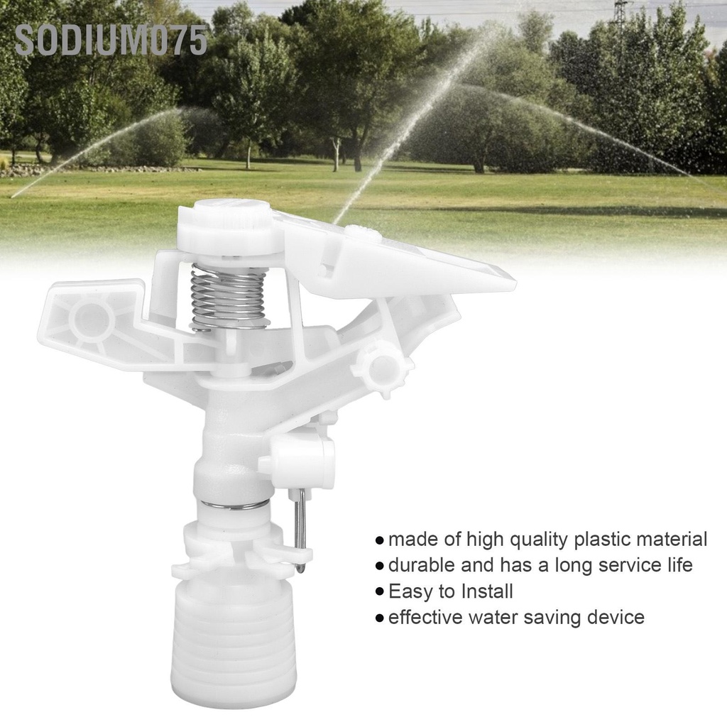 Sodium075 5 cái Rocker Irrigation Sprinkler G3 / 4 Female Thread Có thể điều khiển Góc 360 ° để tưới vườn