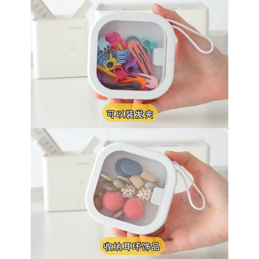 Hộp lưu trữ mảnh vỡ xoay trong suốt đa chức năng