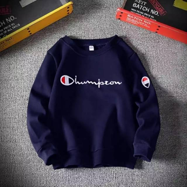 Áo Sweater Tay Dài In Chữ Champion Thời Trang Cho Nam