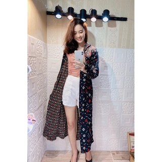 ( Phí My ) Áo choàng nắng lanh lụa