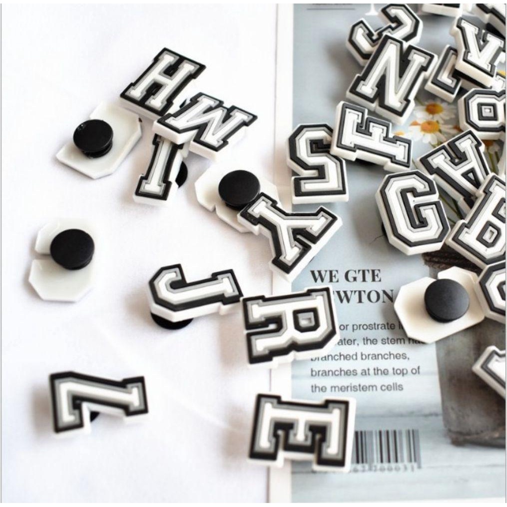 Eutus Phụ Kiện Trang Trí Giày Hình Chữ Cái Và Số Thời Trang Charms