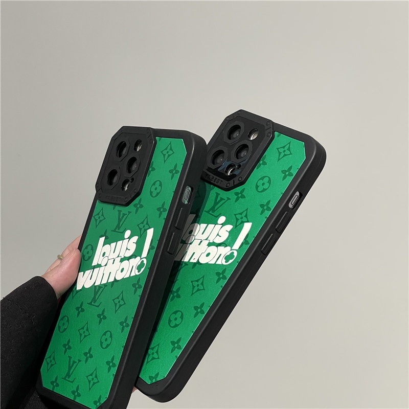 Ốp Điện Thoại IMD Mềm Họa Tiết Hoạt Hình LV Màu Xanh Lá Cổ Điển Cho IPhone13 12 11 MAX X/XS XR XSMAX 7P/8P