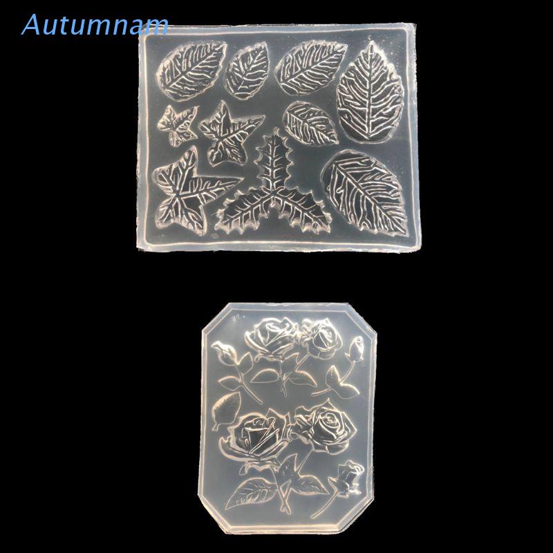 [Hàng mới về] Khuôn silicone làm phụ kiện trang trí hình lá hoa