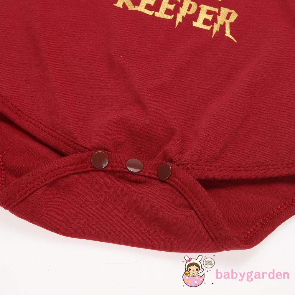 Áo Liền Quần Ngắn Tay Màu Đỏ Cho Bé Sơ Sinh