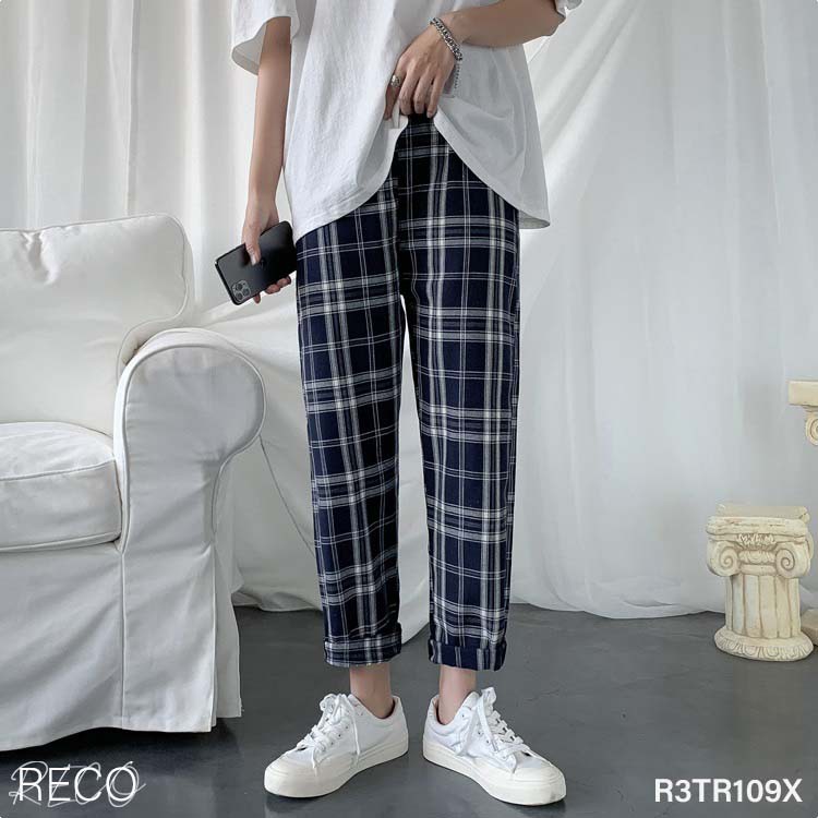 Quần vải Hàn Quốc cao cấp dáng rộng nam nữ Trousers Loose R3TR109 Unisex