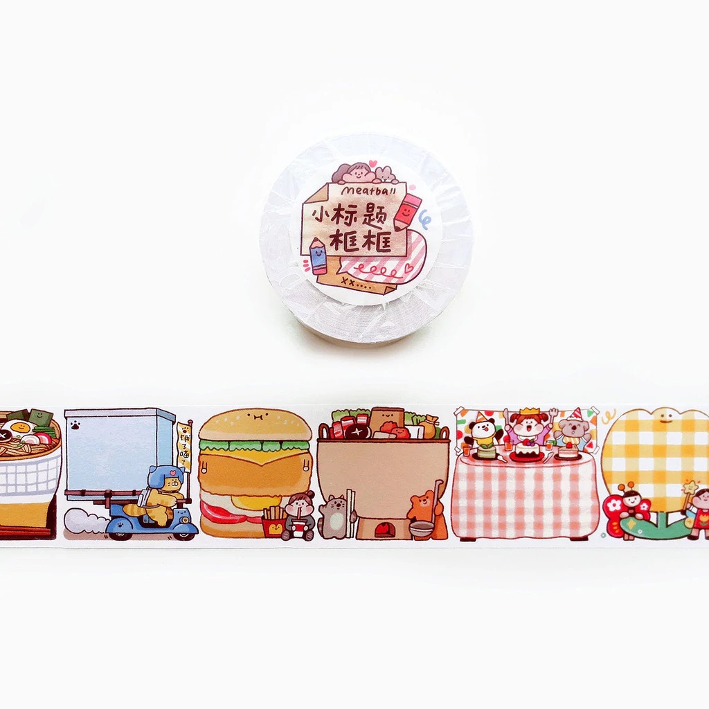 Băng keo washi tape hãng Meatball - 10 mẫu