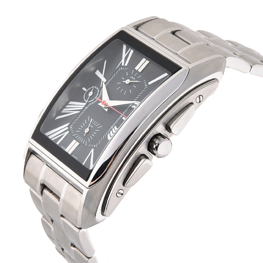 Đồng hồ Romanson Man Watch TM2629FMWBK nam máy Thụy Sĩ, mặt kính chống xước, dây thép cao cấp chính hãng