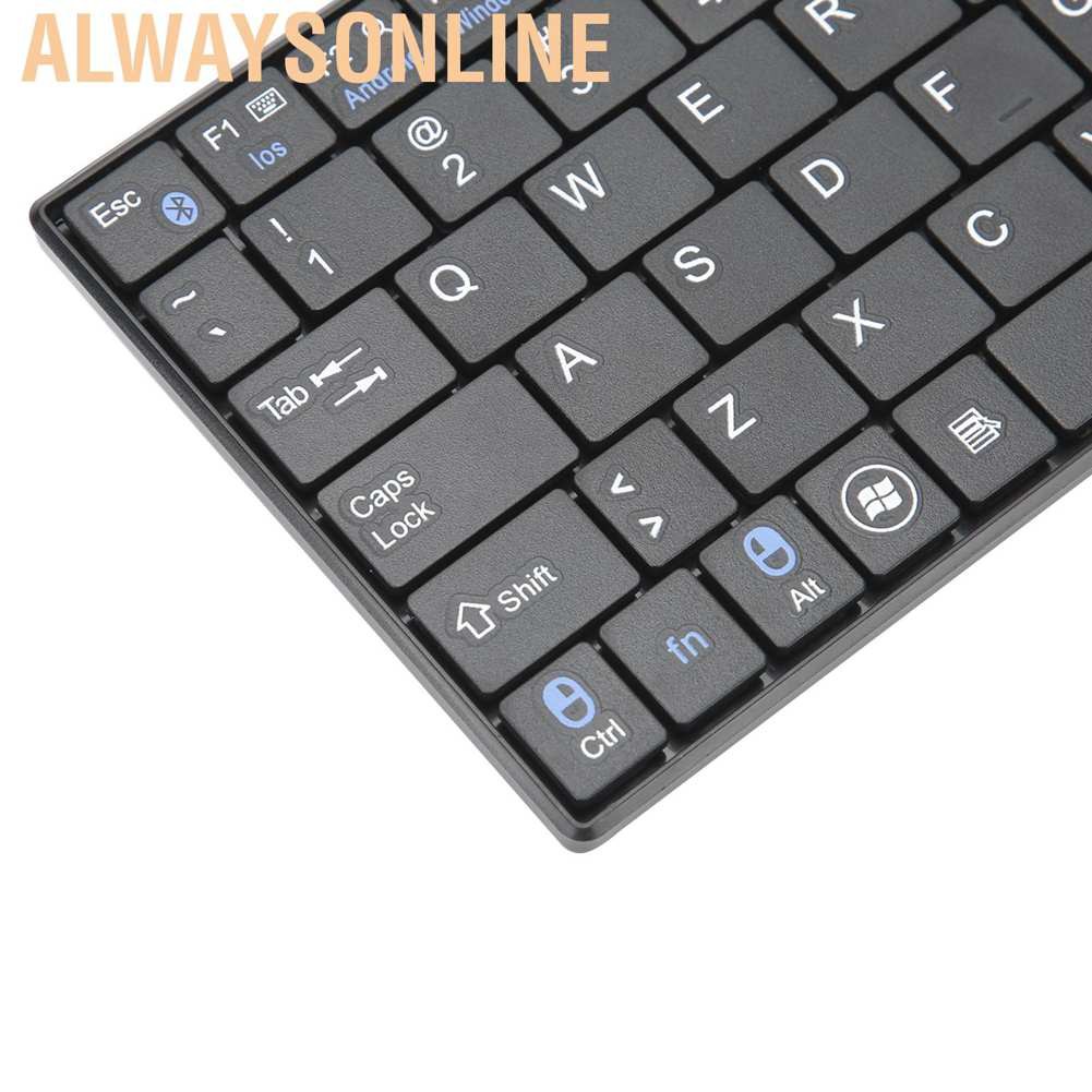 Bàn Phím Không Dây Alwaysonline K-07 Bluetooth 3.0 Siêu Mỏng Cho Windows / Android / Os X / Ios